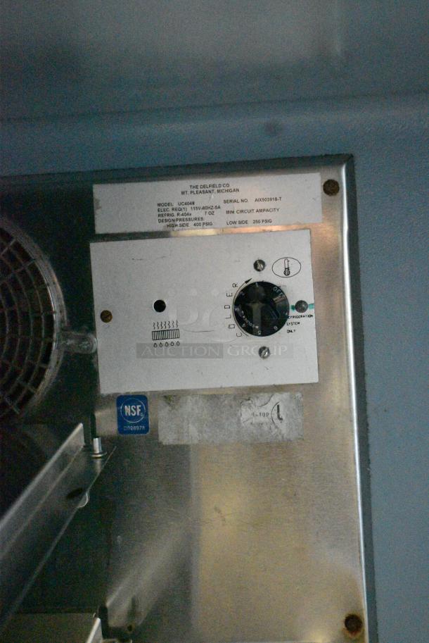 Delfield UC4048 Stainless Steel Commercial 2 Door Undercounter Cooler. 115 Volts, 1 Phase. Tested and Working! - Image 5 of 7