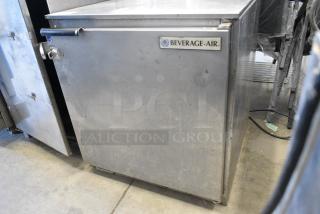 Beverage Air UCR27A Stainless Steel Commercial Single Door Undercounter Cooler. 115 Volts, 1 Phase. Tested and Powers On But Does Not Get Cold