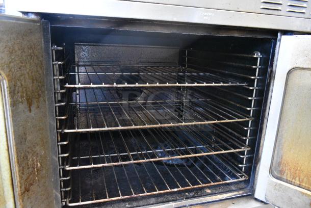 2 Garland Master 200 Stainless Steel Commercial Natural Gas Powered Full Size Convection Oven w/ View Through Doors, Metal Oven Racks and Thermostatic Controls on Commercial Casters. 2 Times Your Bid! - Image 7 of 12