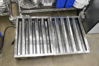 2 BRAND NEW SCRATCH AND DENT! Metal Grease Hood Filters. 2 Times Your Bid!