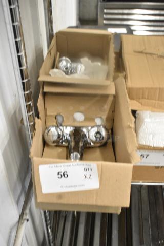 2 BRAND NEW SCRATCH AND DENT! American Standard 1340225.002 1.0 GPM Deck-Mount Metering Faucet with 4" Centers. 2 Times Your Bid!