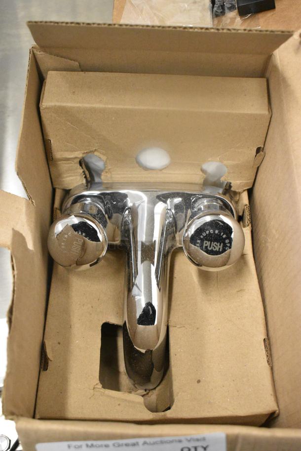 2 BRAND NEW SCRATCH AND DENT! American Standard 1340225.002 1.0 GPM Deck-Mount Metering Faucet with 4" Centers. 2 Times Your Bid! - Image 2 of 7