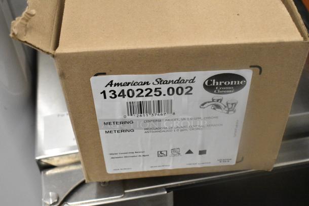 2 BRAND NEW SCRATCH AND DENT! American Standard 1340225.002 1.0 GPM Deck-Mount Metering Faucet with 4" Centers. 2 Times Your Bid! - Image 3 of 7