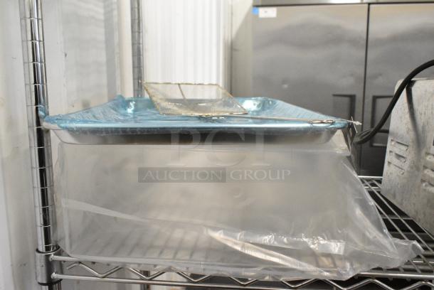 3 Various BRAND NEW SCRATCH AND DENT! Items Including 407BUNHALF Choice Half Size 13" x 18" 19 Gauge Wire in Rim Aluminum Bun / Sheet Pan, 211399C Poly Unit and Skimmer. 3 Times Your Bid! - Image 1 of 6