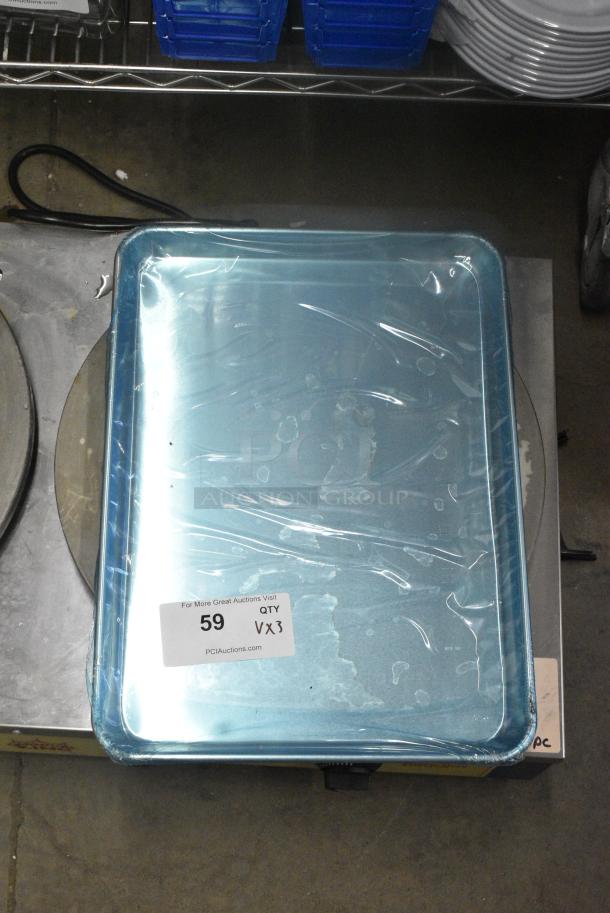 3 Various BRAND NEW SCRATCH AND DENT! Items Including 407BUNHALF Choice Half Size 13" x 18" 19 Gauge Wire in Rim Aluminum Bun / Sheet Pan, 211399C Poly Unit and Skimmer. 3 Times Your Bid! - Image 3 of 6