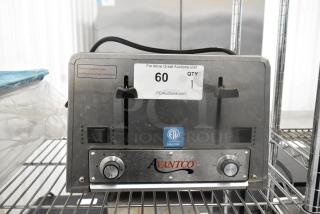 BRAND NEW SCRATCH AND DENT! 2024 Avantco 184THD27208 THD27240 Medium-Duty Bread/Bagel Switch 4-Slice Commercial Toaster with Wide 1 1/2" Slots - 240 Volts, 1 Phase.
