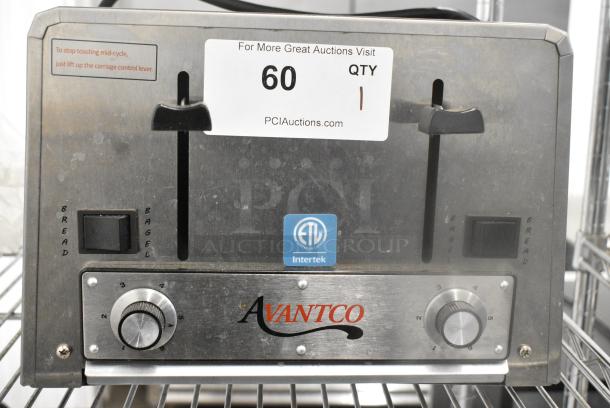 BRAND NEW SCRATCH AND DENT! 2024 Avantco 184THD27208 THD27240 Medium-Duty Bread/Bagel Switch 4-Slice Commercial Toaster with Wide 1 1/2" Slots - 240 Volts, 1 Phase. - Image 4 of 8