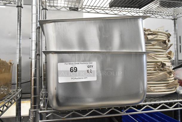 2 BRAND NEW SCRATCH AND DENT! Vigor 247ALSPILL 6 5/16" Deep Full Size Aluminum Steam Table Spillage Pan. 2 Times Your Bid! - Image 2 of 4