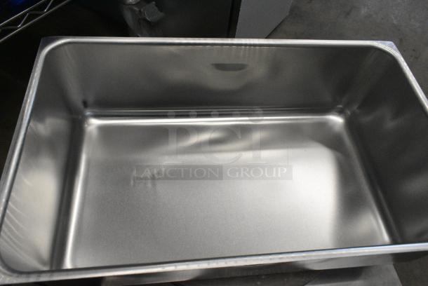 2 BRAND NEW SCRATCH AND DENT! Vigor 247ALSPILL 6 5/16" Deep Full Size Aluminum Steam Table Spillage Pan. 2 Times Your Bid! - Image 3 of 4