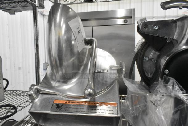 BRAND NEW SCRATCH AND DENT! Hobart VS9-12 9" Slicer Attachment with #12 Back Case, Hopper Front, and Adjustable Slicing Plate - Image 1 of 10