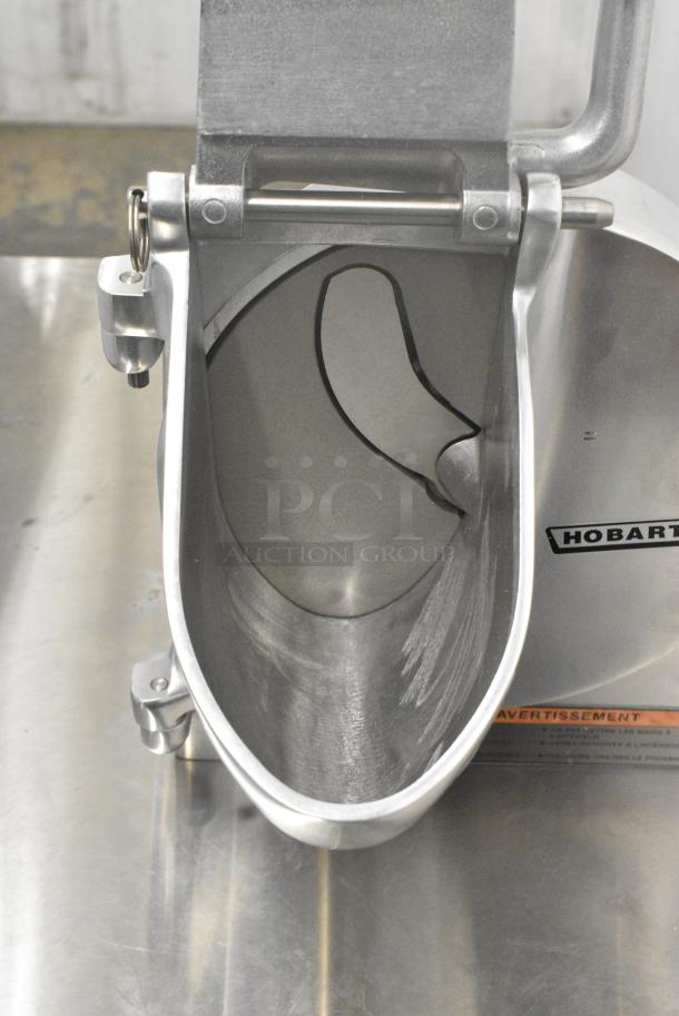 BRAND NEW SCRATCH AND DENT! Hobart VS9-12 9" Slicer Attachment with #12 Back Case, Hopper Front, and Adjustable Slicing Plate - Image 4 of 10