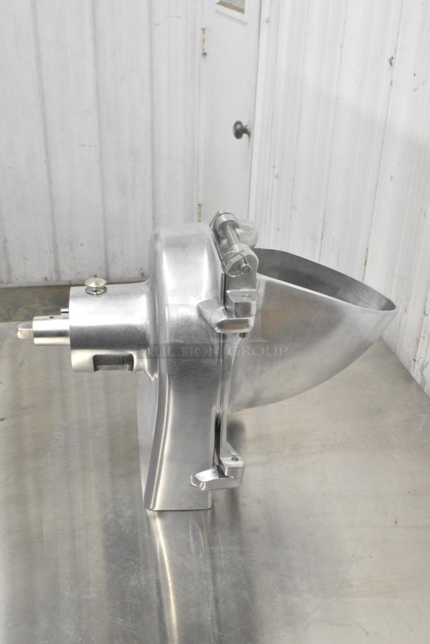 BRAND NEW SCRATCH AND DENT! Hobart VS9-12 9" Slicer Attachment with #12 Back Case, Hopper Front, and Adjustable Slicing Plate - Image 6 of 10