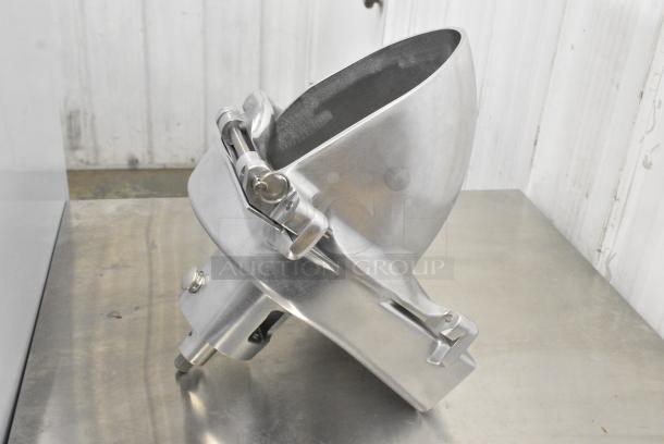 BRAND NEW SCRATCH AND DENT! Hobart VS9-12 9" Slicer Attachment with #12 Back Case, Hopper Front, and Adjustable Slicing Plate - Image 8 of 10
