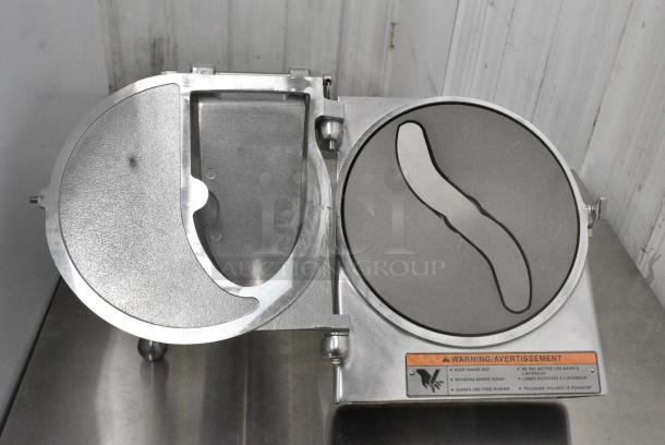 BRAND NEW SCRATCH AND DENT! Hobart VS9-12 9" Slicer Attachment with #12 Back Case, Hopper Front, and Adjustable Slicing Plate - Image 9 of 10