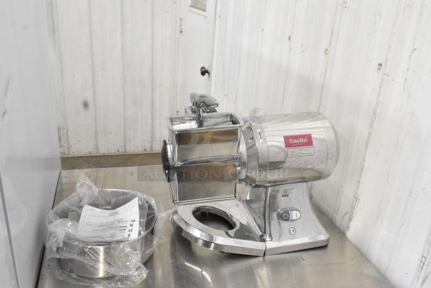 BRAND NEW SCRATCH AND DENT! Estella 348CG112 CG112 Electric Hard Cheese Grater. 120 Volts, 1 Phase. Tested and Working! - Image 1 of 9