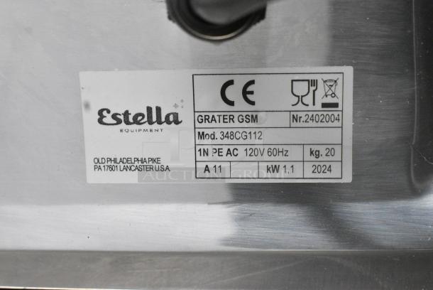 BRAND NEW SCRATCH AND DENT! Estella 348CG112 CG112 Electric Hard Cheese Grater. 120 Volts, 1 Phase. Tested and Working! - Image 9 of 9