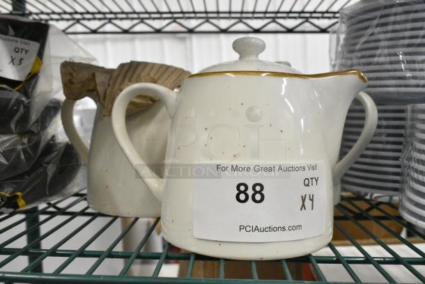 4 BRAND NEW SCRATCH AND DENT! Acopa White Ceramic Pitchers. 4 Times Your Bid! - Image 2 of 6