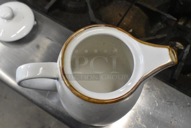 4 BRAND NEW SCRATCH AND DENT! Acopa White Ceramic Pitchers. 4 Times Your Bid! - Image 5 of 6