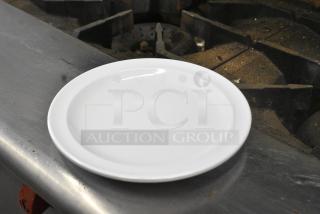 BRAND NEW SCRATCH AND DENT! Lot of 48 GET DP-506-W White 6 1/2" SuperMel Plate