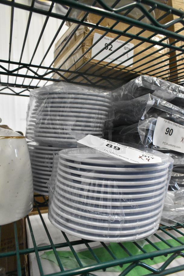 BRAND NEW SCRATCH AND DENT! Lot of 48 GET DP-506-W White 6 1/2" SuperMel Plate - Image 2 of 5