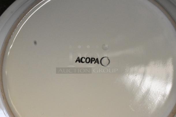3 BRAND NEW SCRATCH AND DENT! Box of 4 Acopa White Ceramic Plates. 3 Times Your Bid! - Image 4 of 4