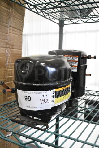 2 BRAND NEW SCRATCH AND DENT! Items Including Embraco NE5170Z Motor and Tecumseh AK169AR-A32-B4 Motor. 115 Volts, 1 Phase. 2 Times Your Bid!