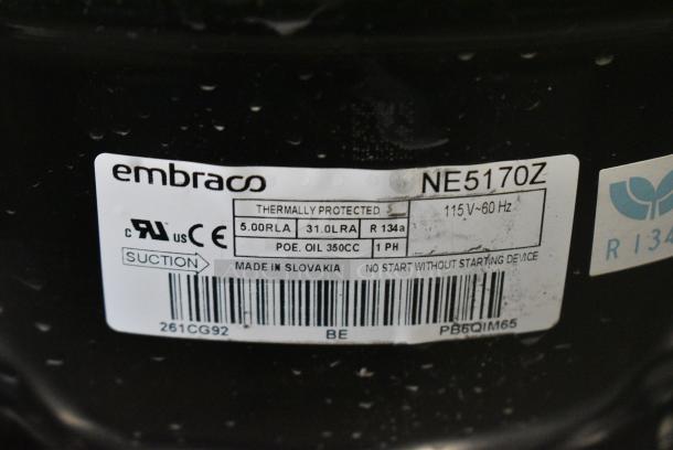 2 BRAND NEW SCRATCH AND DENT! Items Including Embraco NE5170Z Motor and Tecumseh AK169AR-A32-B4 Motor. 115 Volts, 1 Phase. 2 Times Your Bid! - Image 4 of 8