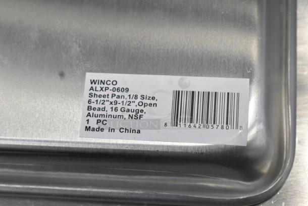 5 BRAND NEW SCRATCH AND DENT! Sets of 24 Winco ALXP-0609 1/8 Size 16 Gauge Aluminum Sheet Pan. 5 Times Your Bid! - Image 6 of 7