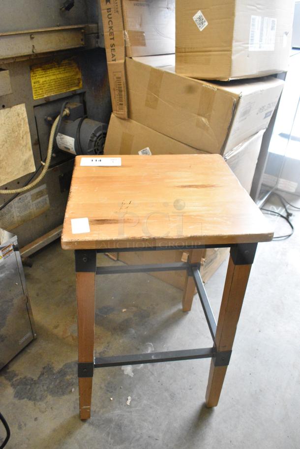 BRAND NEW SCRATCH AND DENT! Wooden Bar Stool - Image 1 of 3