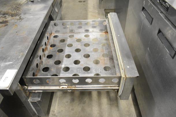 Continental Stainless Steel Commercial 2 Drawer Chef Base on Commercial Casters. 115 Volts, 1 Phase. Tested and Working! - Image 4 of 10