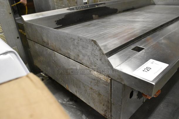 2022 Sierra SRTG60 Stainless Steel Commercial Countertop Natural Gas Powered Flat Top Griddle. - Image 5 of 8