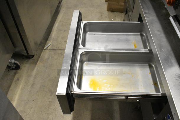 2020 Atosa MGF8453GR Stainless Steel Commercial 4 Drawer Chef Base on Commercial Casters. 115 Volts, 1 Phase. Tested and Powers On But Can't Verify Temperature - Image 6 of 8