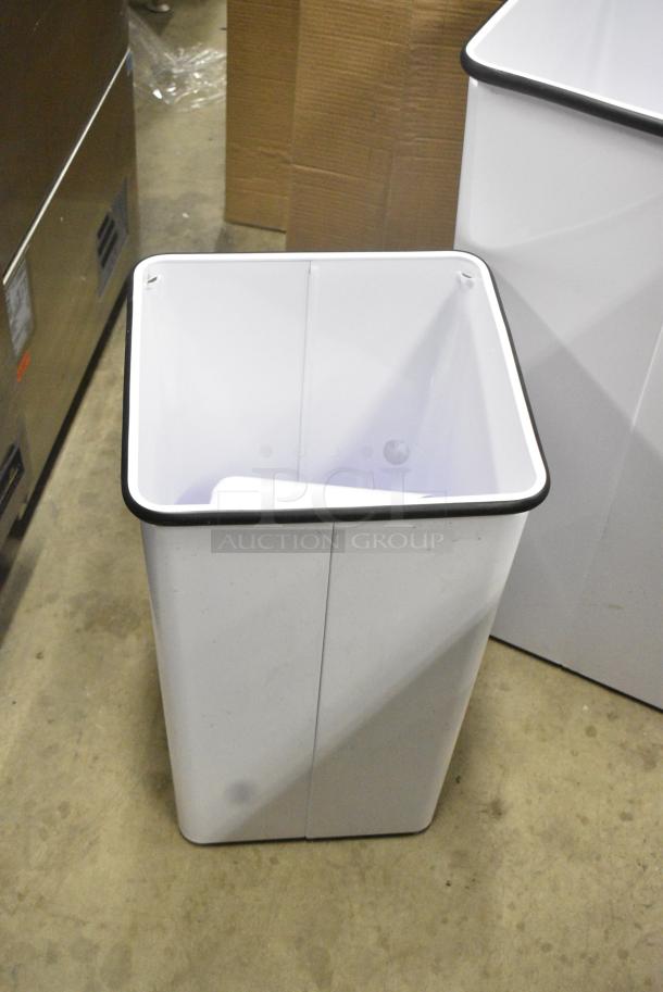 2 BRAND NEW SCRATCH AND DENT! Trash Cans Including Witt 69236TWH White 36 Gallon Trash Can. 2 Times Your Bid! - Image 3 of 4
