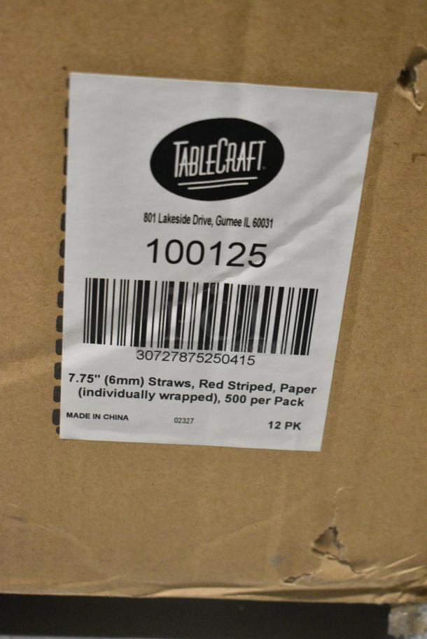 BRAND NEW SCRATCH AND DENT! Box of 6,000 TableCraft 100125 7.75" Straws. - Image 2 of 2