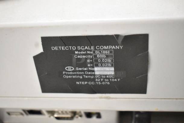 Detecto DL1060 Countertop Scale. Tested and Working! - Image 8 of 8
