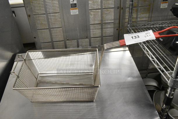 10 Various Metal Items Including Fry Basket, 1/9 Size Drop In Bins and Bowls. 10 Times Your Bid! - Image 3 of 5