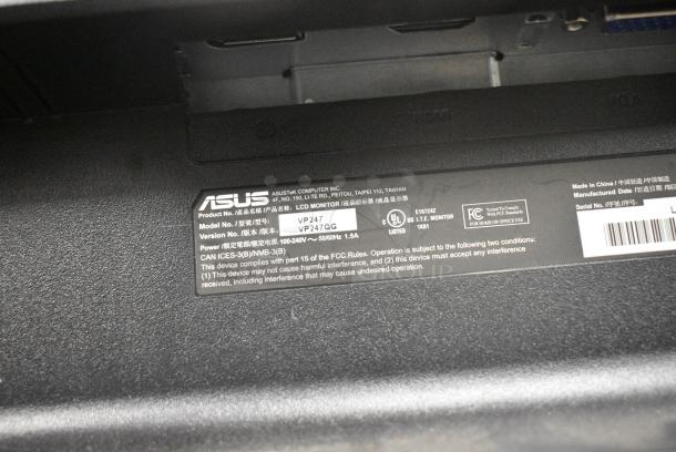 3 Asus VP247 Computer Monitors. 3 Times Your Bid! - Image 5 of 7