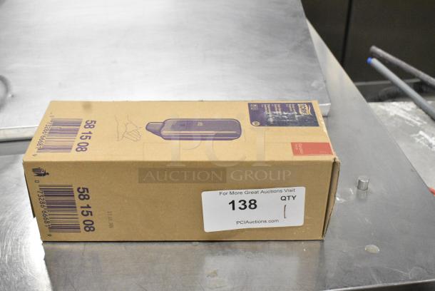 BRAND NEW IN BOX! Tork Elevation 581508 1 Liter Black Manual Hand Soap / Sanitizer Dispenser S4 - Image 1 of 4