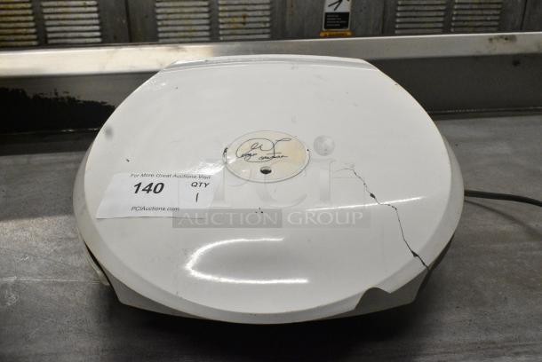 George Foreman Lean Mean Grilling Machine Panini Press. See Pictures for Damage. 115 Volts, 1 Phase. - Image 1 of 10