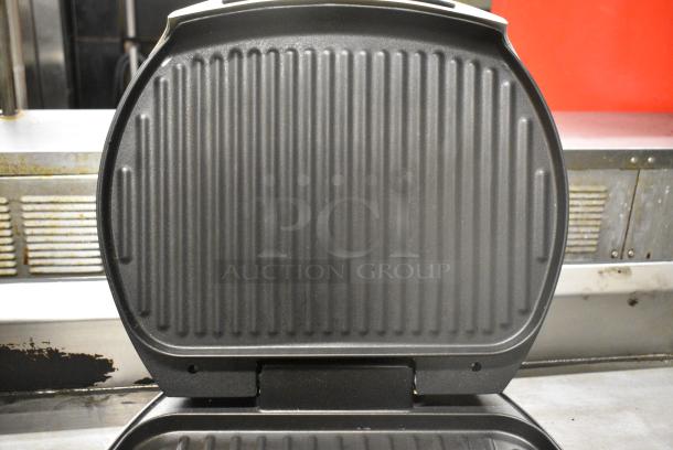 George Foreman Lean Mean Grilling Machine Panini Press. See Pictures for Damage. 115 Volts, 1 Phase. - Image 5 of 10