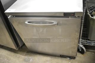 Continental SWF27N Stainless Steel Commercial Single Door Undercounter Freezer. 115 Volts, 1 Phase. Tested and Working!