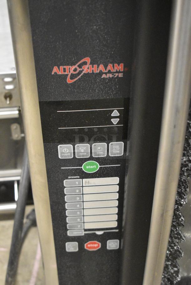 Alto Shaam AR-7VH Stainless Steel Commercial Electric Powered Rotisserie Oven w/ Ventless Hood and Basket Spits. See Pictures for Broken Outer Glass Pane. 200-240 Volts, 1 Phase. - Image 4 of 7
