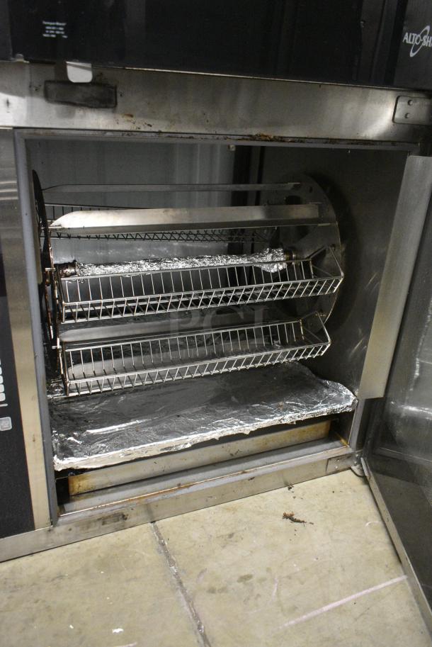 Alto Shaam AR-7VH Stainless Steel Commercial Electric Powered Rotisserie Oven w/ Ventless Hood and Basket Spits. See Pictures for Broken Outer Glass Pane. 200-240 Volts, 1 Phase. - Image 5 of 7