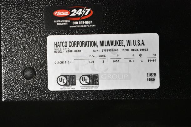 Hatco HBGB-6018 60" x 18" Black Glass Heated Shelf Warmer. 120 Volts, 1 Phase. - Image 3 of 3