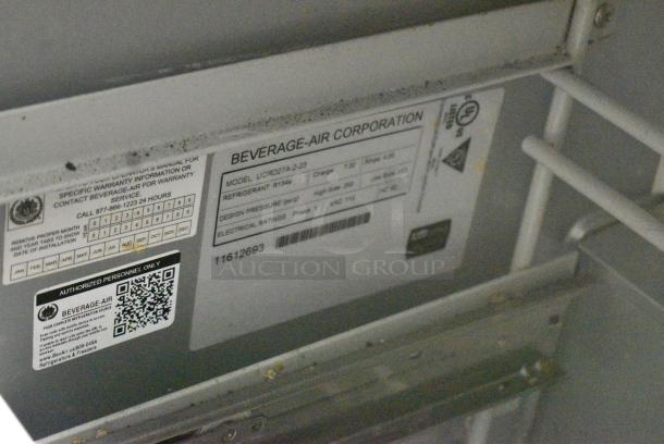 Beverage Air UCRD27A-2-23 Stainless Steel Commercial 2 Drawer Undercounter Cooler on Commercial Casters. 115 Volts, 1 Phase. Cannot Trips - Unit Trips Breaker - Image 7 of 7
