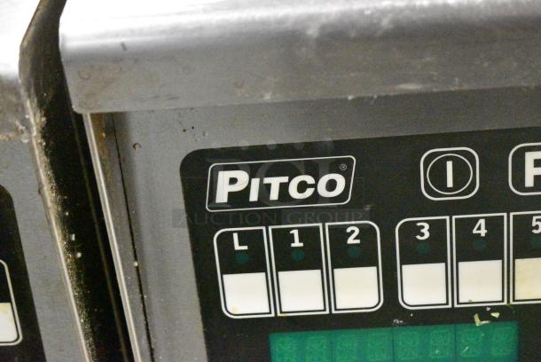 Pitco Frialator SG14R Stainless Steel Commercial Floor Style Natural Gas Powered Deep Fat Fryer w/ 2 Metal Fry Baskets on Commercial Casters. 122,000 BTU. - Image 2 of 8