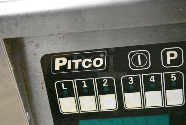 Pitco Frialator SG14R Stainless Steel Commercial Floor Style Natural Gas Powered Deep Fat Fryer w/ 2 Metal Fry Baskets on Commercial Casters. 122,000 BTU. - Image 2 of 8