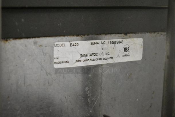 Manitowoc SY0424A Stainless Steel Commercial Ice Head on Manitowoc B420 Commercial Ice Bin. 115 Volts, 1 Phase. - Image 7 of 9