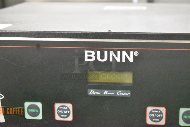 Bunn DUAL TF DBC Stainless Steel Commercial Countertop Double Coffee Machine w/ Hot Water Dispenser and 2 Metal Brew Baskets. 120/208-240 Volts, 1 Phase. - Image 2 of 8