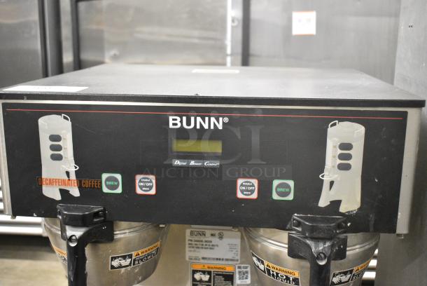 Bunn DUAL TF DBC Stainless Steel Commercial Countertop Double Coffee Machine w/ Hot Water Dispenser and 2 Metal Brew Baskets. 120/208-240 Volts, 1 Phase. - Image 3 of 8